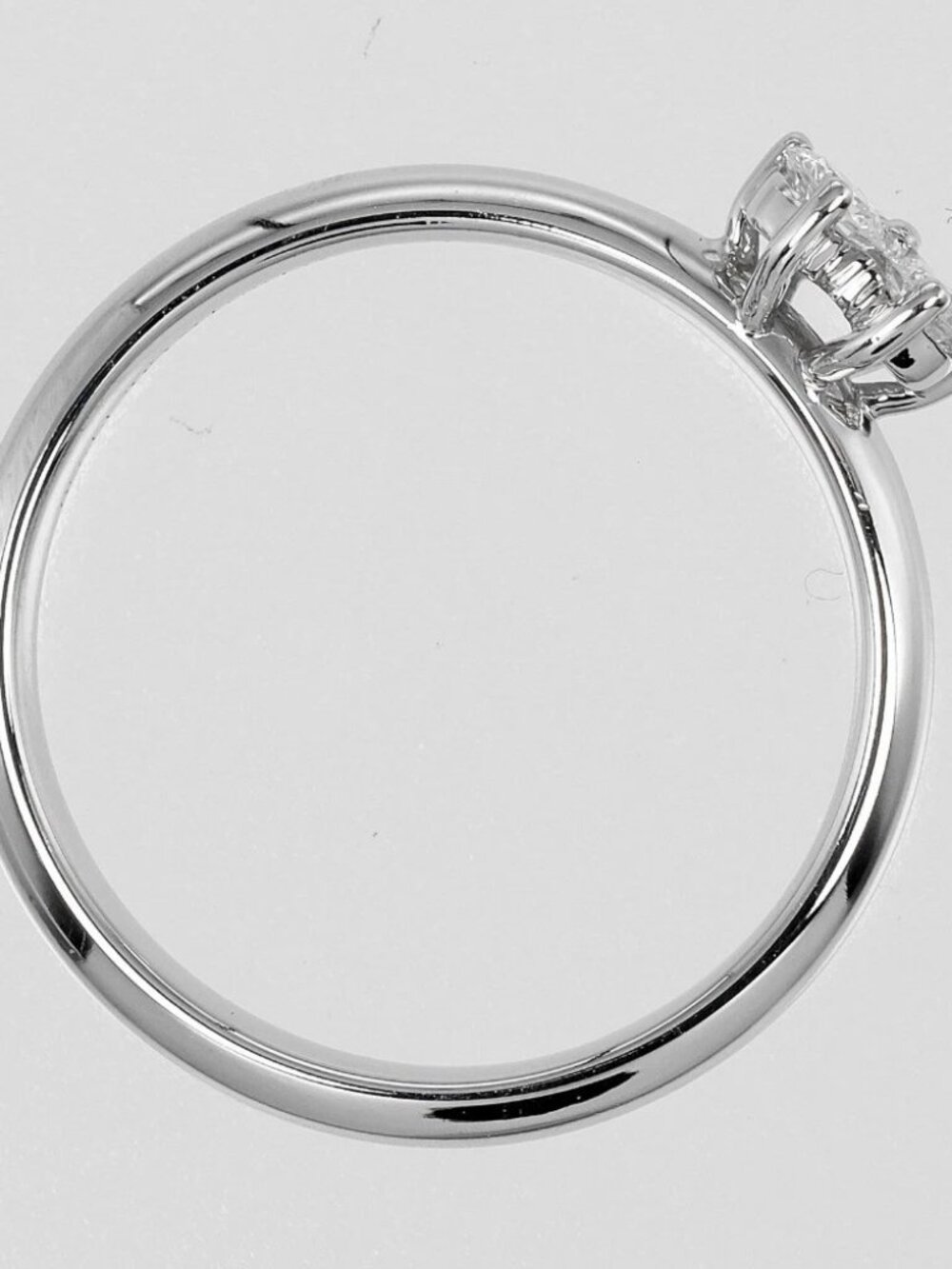 TIFFANY&Co. Aria Ring Pt950Platinum/diamond #4.5(US Size) 3.7g Women - Picture 5 of 9